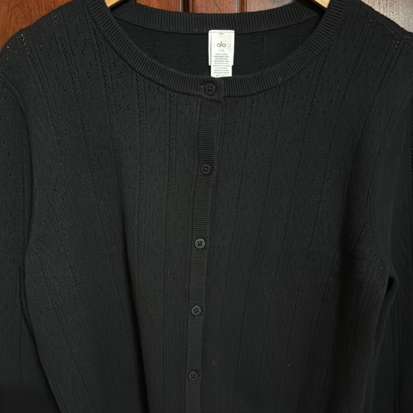 ALO Pointelle Cardigan - Picture 6 of 6